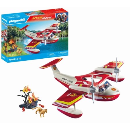 Playmobil-AVION ANTINCENDIU CU FUNCTIE DE STINGERE Playmobil - 1